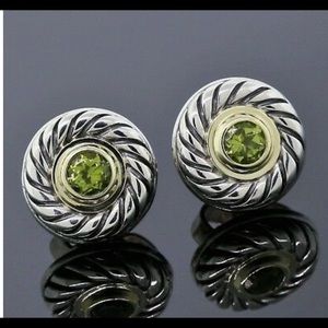 Yurman Classic Cookie Earring. Peridot.